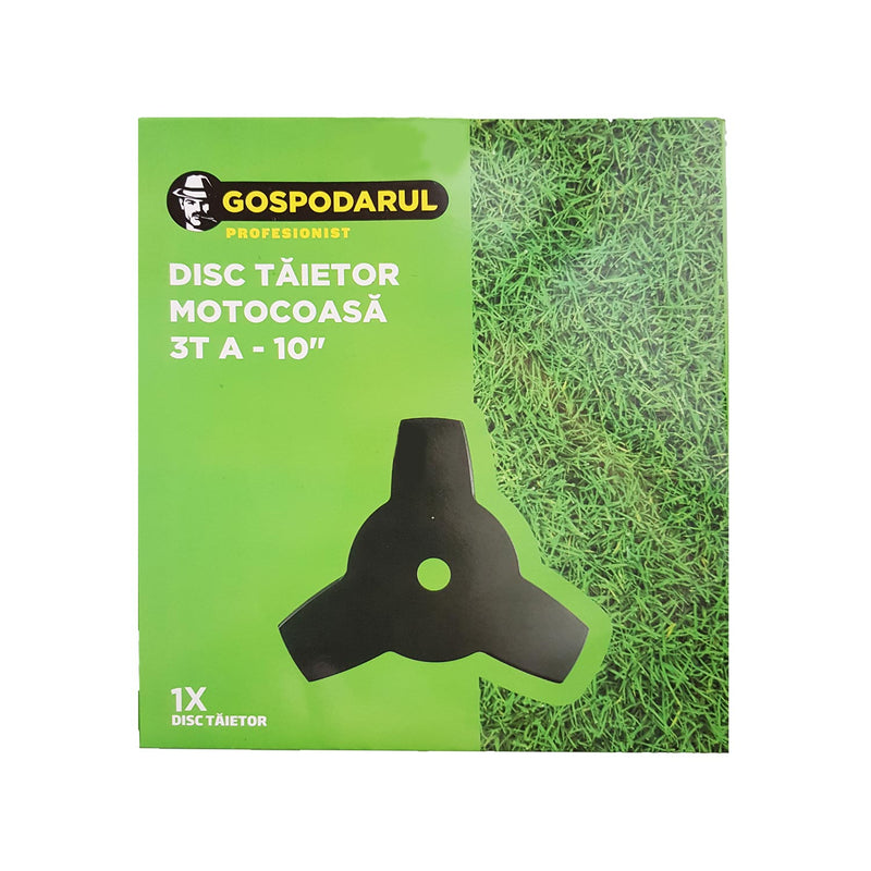 Disc motocoasa cu 3 cutite 255x25.4mm