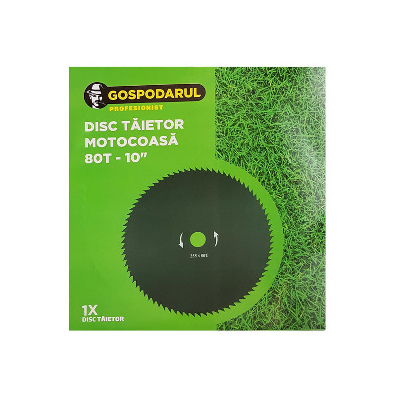 Disc motocoasa cu 80 dinti 255x25.4mm