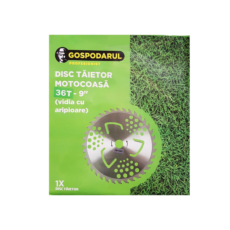 Disc motocoasa cu 36 dinti Vidia cu aripioare 230x25.4mm